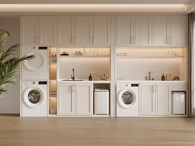 Modern White Bathroom Cabinet Rack With Sink Storage Mirror And Sleek Design 3d model