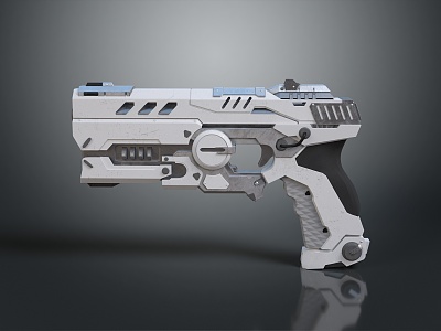 modern pistol sci-fi pistol game pistol sci-firearms 3d model