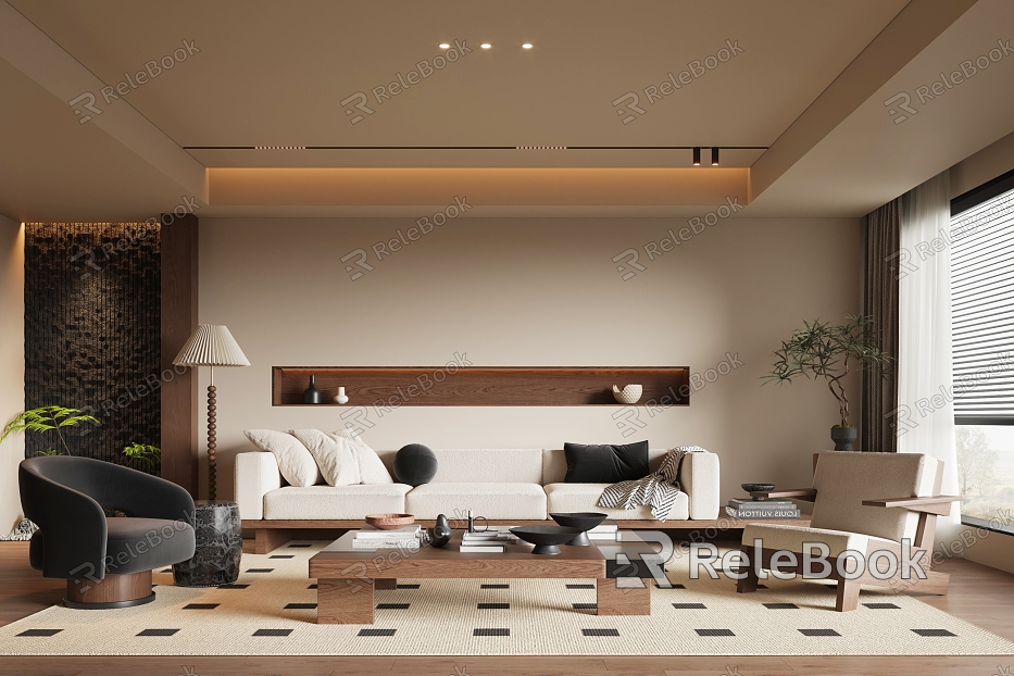 Middle Style Living Room model