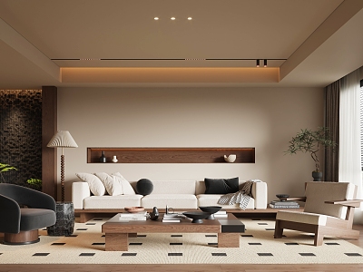 Middle Style Living Room model