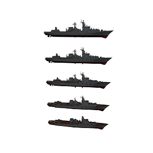 Glory class cruiser Soviet battleship USS Moscow cruiser Russian cruiser 3d model