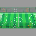 Modern Basketball Gym Interior With Multiple Courts And Colorful Flooring Design