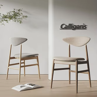 CALLIGARIS Dining Chair Combination Dining Chair Single Chair Wood 3d model
