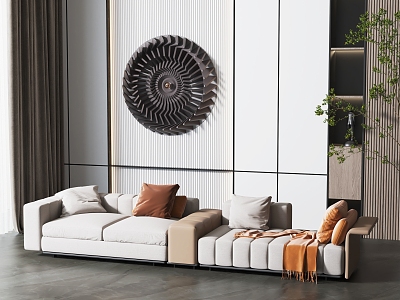 Modern Multiplayer Sofa 3d model