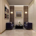 Elegant Jewelry Store Interior With Gold Display Counters And Pendant Lights