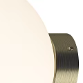 Modern Three Round Wall Lamps With White Globe Shade And Metal Base Design
