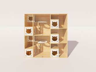 Modern Cat House Cat Villa Cat Cage Cat Nest Pet Cat House Cat Cabinet 3d model