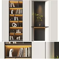 Modern bookcase 3d model