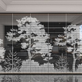 Modern background wall 3d model