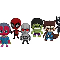 Cute Superhero Plush Dolls Collection With Various Popular Hero Characters