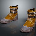 Cotton Shoes Warm Shoes Cold-proof Shoes Realistic 3d model