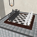 American Chess 3d model