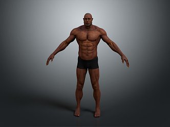 Man Like Man Portrait Black Portrait 3d model