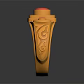 Exquisite Golden Jewelry Ring With Red Gemstones And Intricate Carved Design