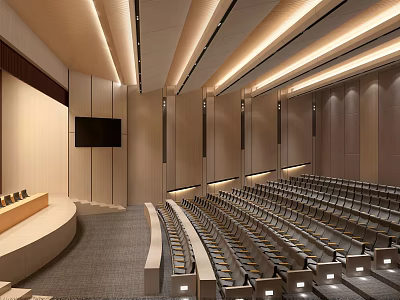 Modern Conference Hall Report Hall 3d model