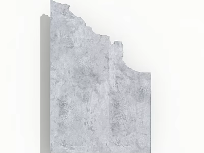 Gray Textured Concrete Building Exterior Wall Design With Rough Surface Structure 3d model