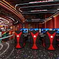 New Chinese Internet Cafe National Tide Internet Cafe Internet Cafe 3d model