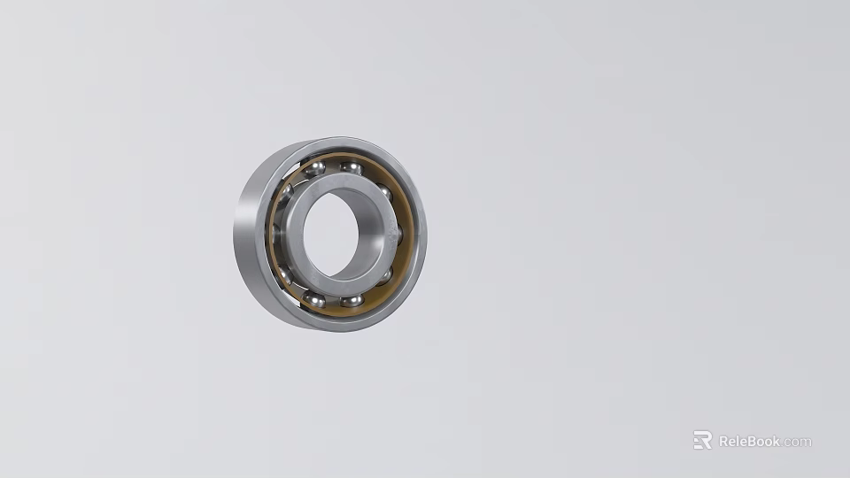High Precision Metal Ball Bearing With Inner And Outer Steel Rings 3d model 