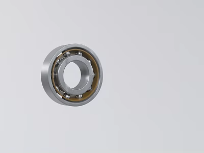 High Precision Metal Ball Bearing With Inner And Outer Steel Rings 3d model