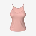 Light Pink Sleeveless Camisole Women Casual Summer Fashion Vest Top