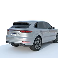 Silver Modern SUV With Sleek Exterior Design And Black Alloy Wheels