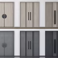 Modern Interior Double Doors Featuring Various Handle Designs And Color Options