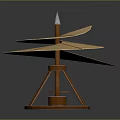 Decorative Wooden Furniture Featuring Multiple Rotating Layers Sturdy Pillar And Circular Base