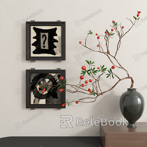 Abstract Hanging Paintings model