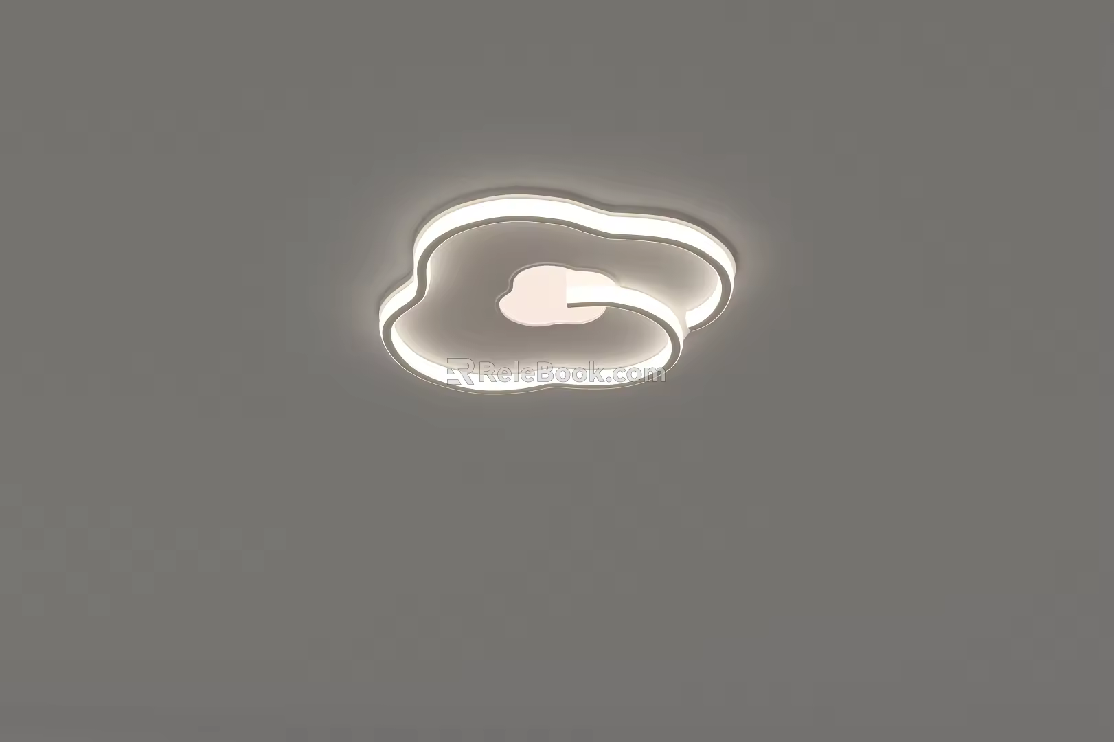 Living room main lamp 2024 new simple modern creative personality pebble ceiling lamp 3d model
