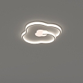 Living room main lamp 2024 new simple modern creative personality pebble ceiling lamp 3d model