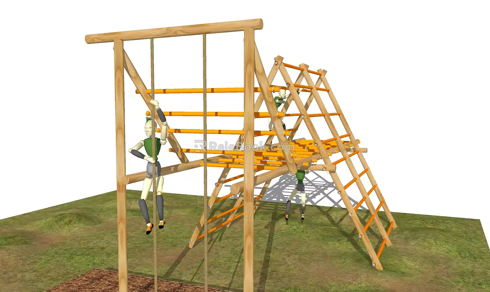 Modern obstacle sketch 3d model