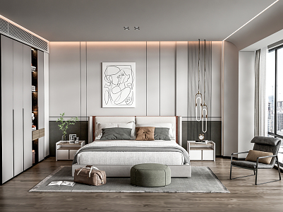 Modern Bedroom 3d model