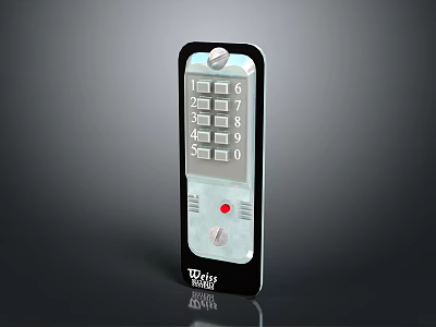 Professional Commercial Security Electronic Lock With Numeric Keypad Fingerprint Sensor And TOP LOCK 3d model