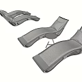 Modern Lounge Chairs Set With Metal Frame Upholstered Cushions And Small Side Table