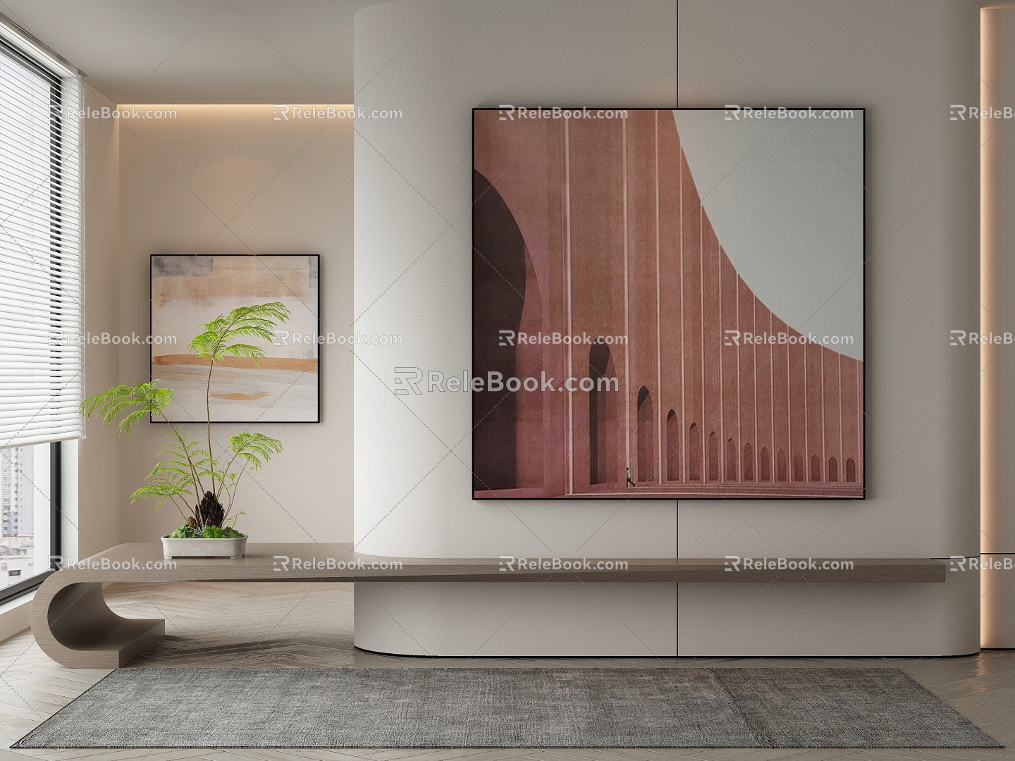 modern decorative painting 3d model