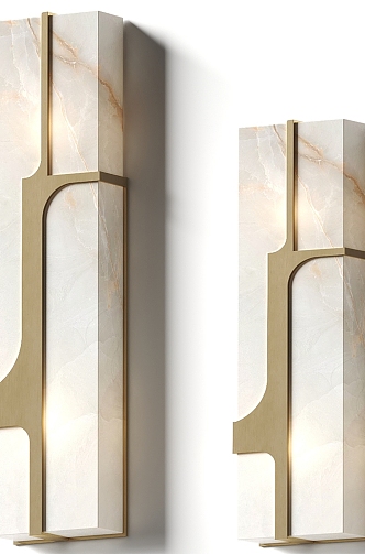 Light Luxury Wall Lamp 3d model