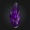 Purple Crystal Stone With Natural Wooden Base For Decorative