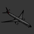 Qantas Passenger Airplane With White Body Red Tail And Spirit of Australia Livery