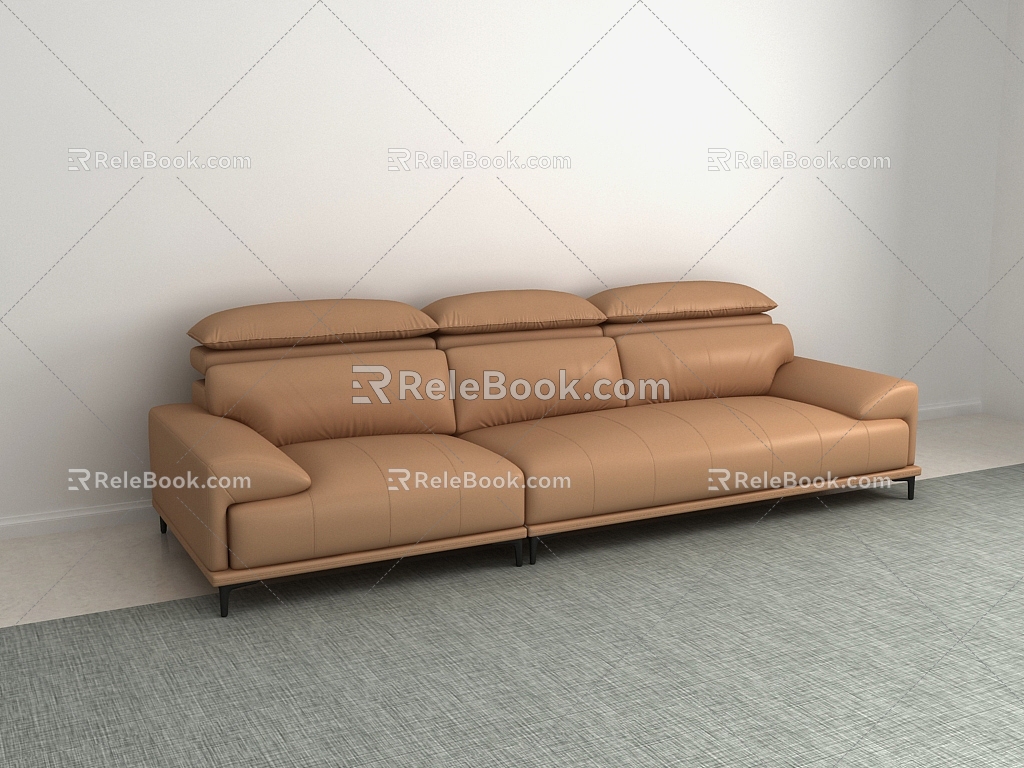 Jane's four-person sofa 3d model