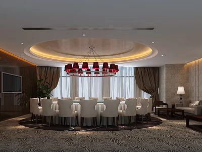 New Chinese-style private rooms 3d model New Chinese-style private rooms 3d model