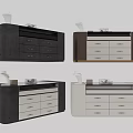 Elegant Modern Dressing Tables In Various Colors With Drawers And Decorative Items
