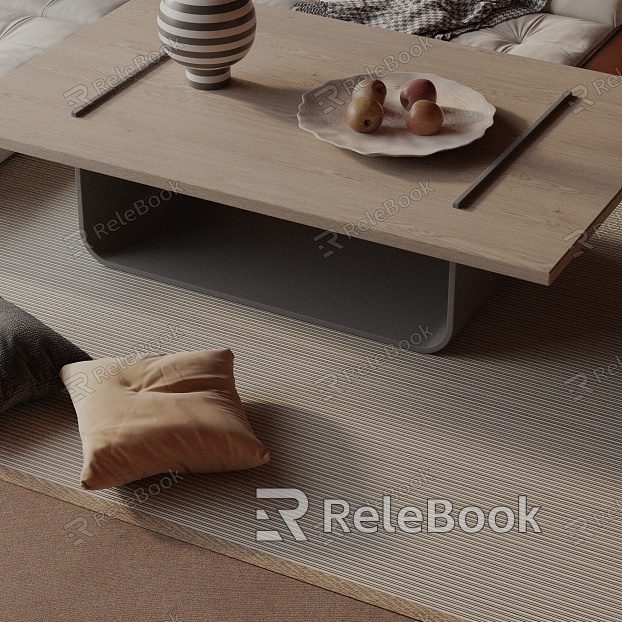 Modern coffee table model