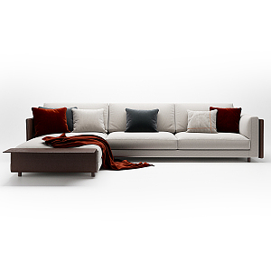 modern corner sofa 3d model