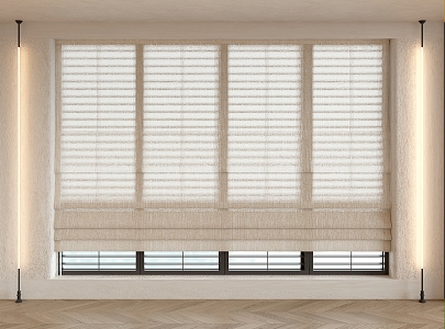 Curtain Shangri-La Curtain Fabric Curtain Vertical Curtain 3d model