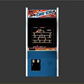 Retro Super Mario Bros Arcade Machine With Classic Game Screen And Controls