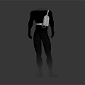 White Sling Bag With Shoulder Strap Waist Belt And Chain Detail On Mannequin