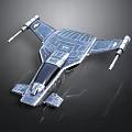 Futuristic Spacecraft Design For Space Exploration With Sleek Structure Multiple Engines And Metallic Texture