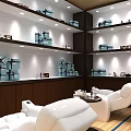 Cozy Restaurant Interior With White Curtains Wooden Tables Fresh Sign And Green Decor