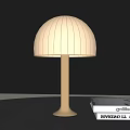 Light Luxury Table Lamp Mushroom Lamp Metal Table Lamp 3d model