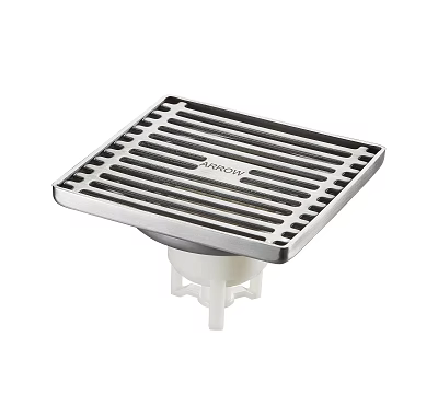 GOODW Floor Drain With Stainless Steel Grid And Plastic Drainage Component 3d model
